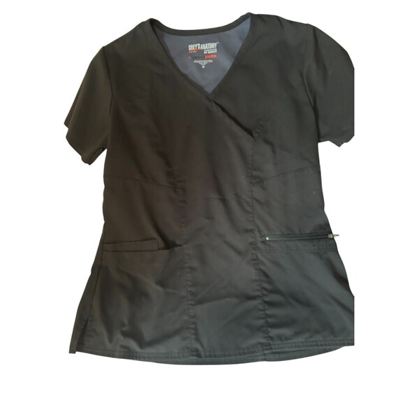 Grey’s Anatomy by Barco SPANDEX Stretch Edge‎ Scrub Top Women’s M - Picture 1 of 5